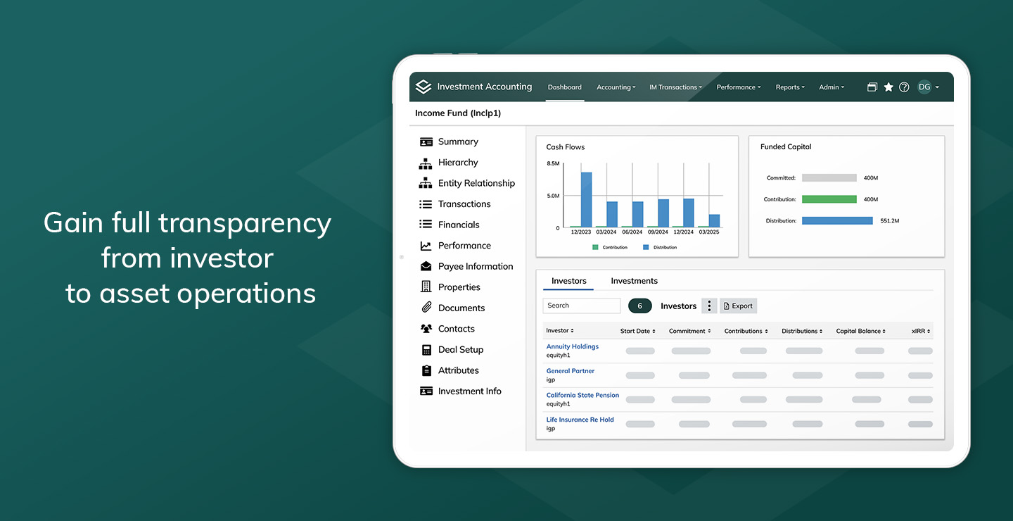 screenshot of Yardi Investment Accounting